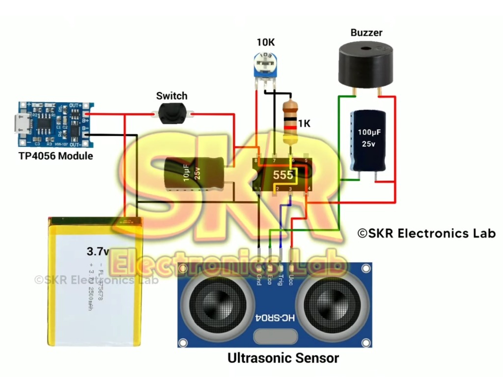 How To Make Smart Glasses For Blind People Without Using Arduino Skr Electronics Lab