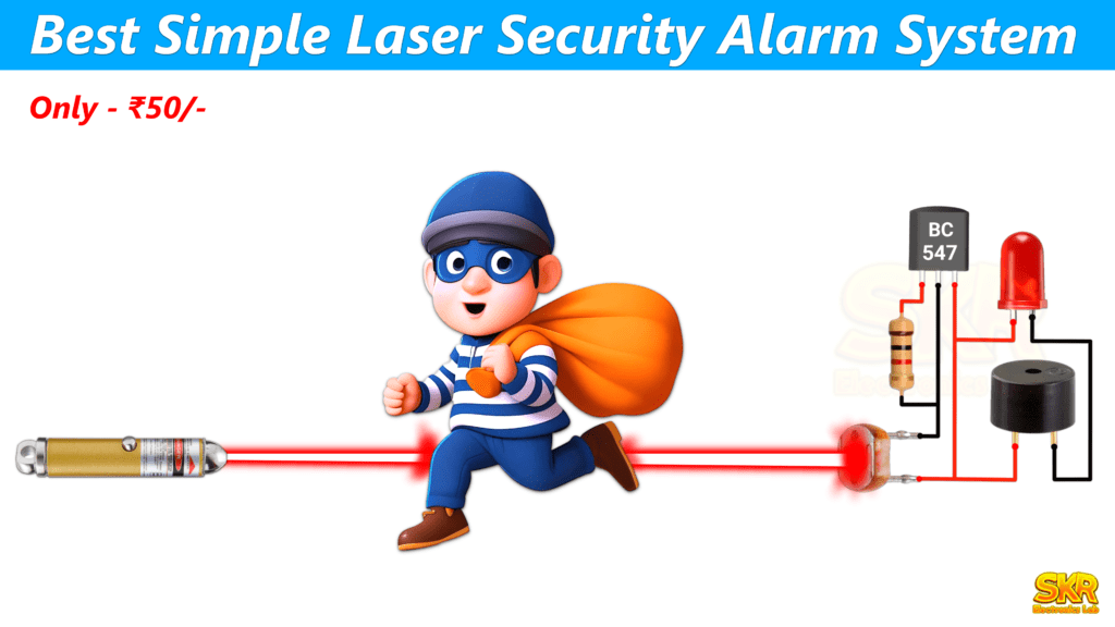 How to make laser security alarm system