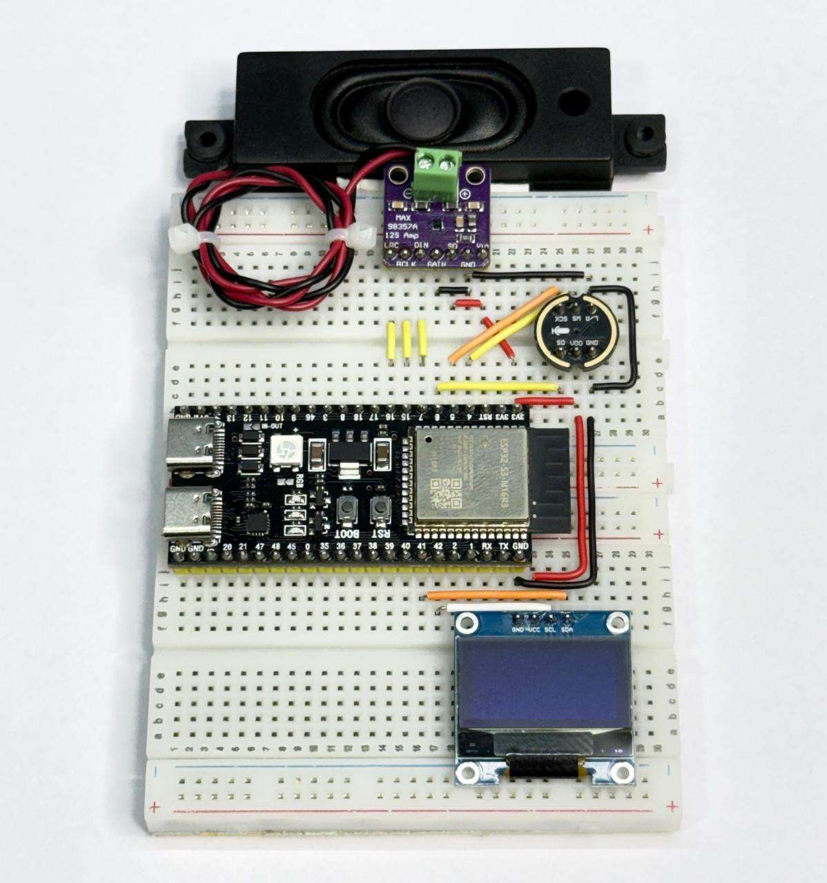 XiaoZhi AI ESP32-S3 Breadboard Build